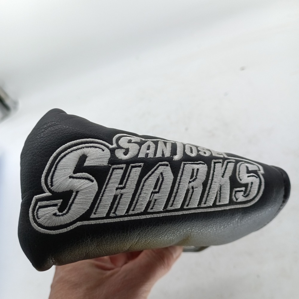 San Jose Sharks NHL Golf Putter Cover Black Blade Style Embroidered Logo c1